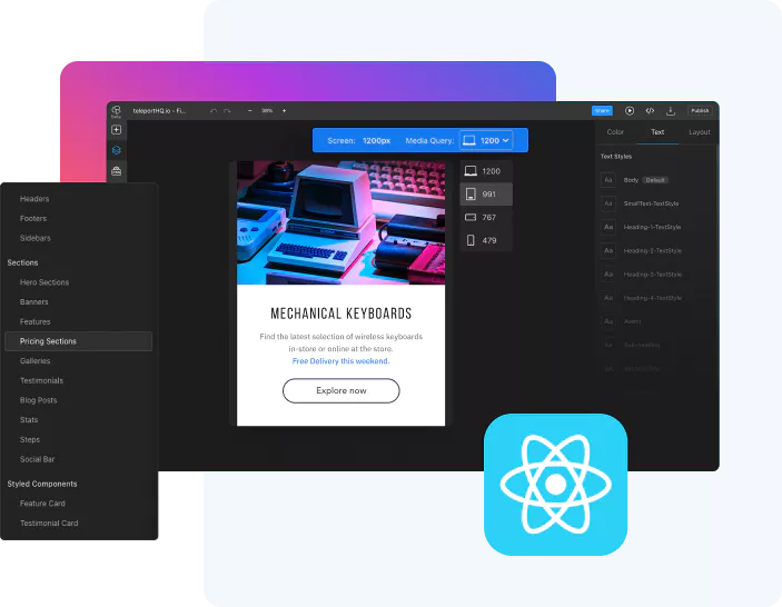 react static website generator